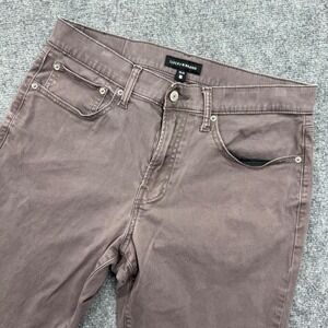 Lucky Brand Pants 33W x 30L Dusty Purple 121 Slim Straight Cotton Blend Men's